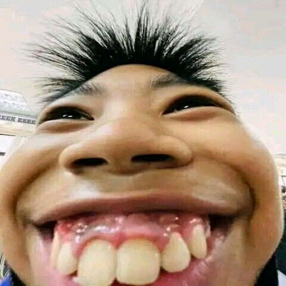 Goofy Ahh Selfie: Big Grin Close-Up